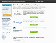 Tablet Screenshot of mastersinnonprofitmanagement.com
